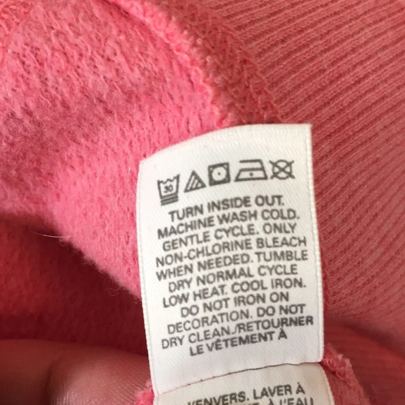 Victoria's Secret Pink‎ Love Hoodie Sweatshirt Womens Small Sequins Pullover - Picture 8 of 14